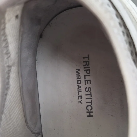 Ermenegildo Zegna Cream Textured Sneakers - Picture 2 of 5